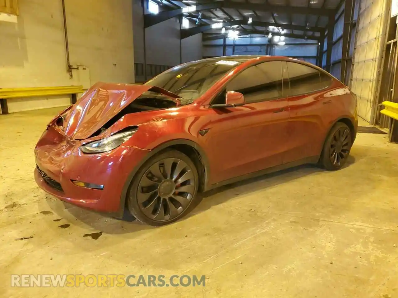 1 Photograph of a damaged car 7SAYGDEF0RF080050 TESLA MODEL Y 2024