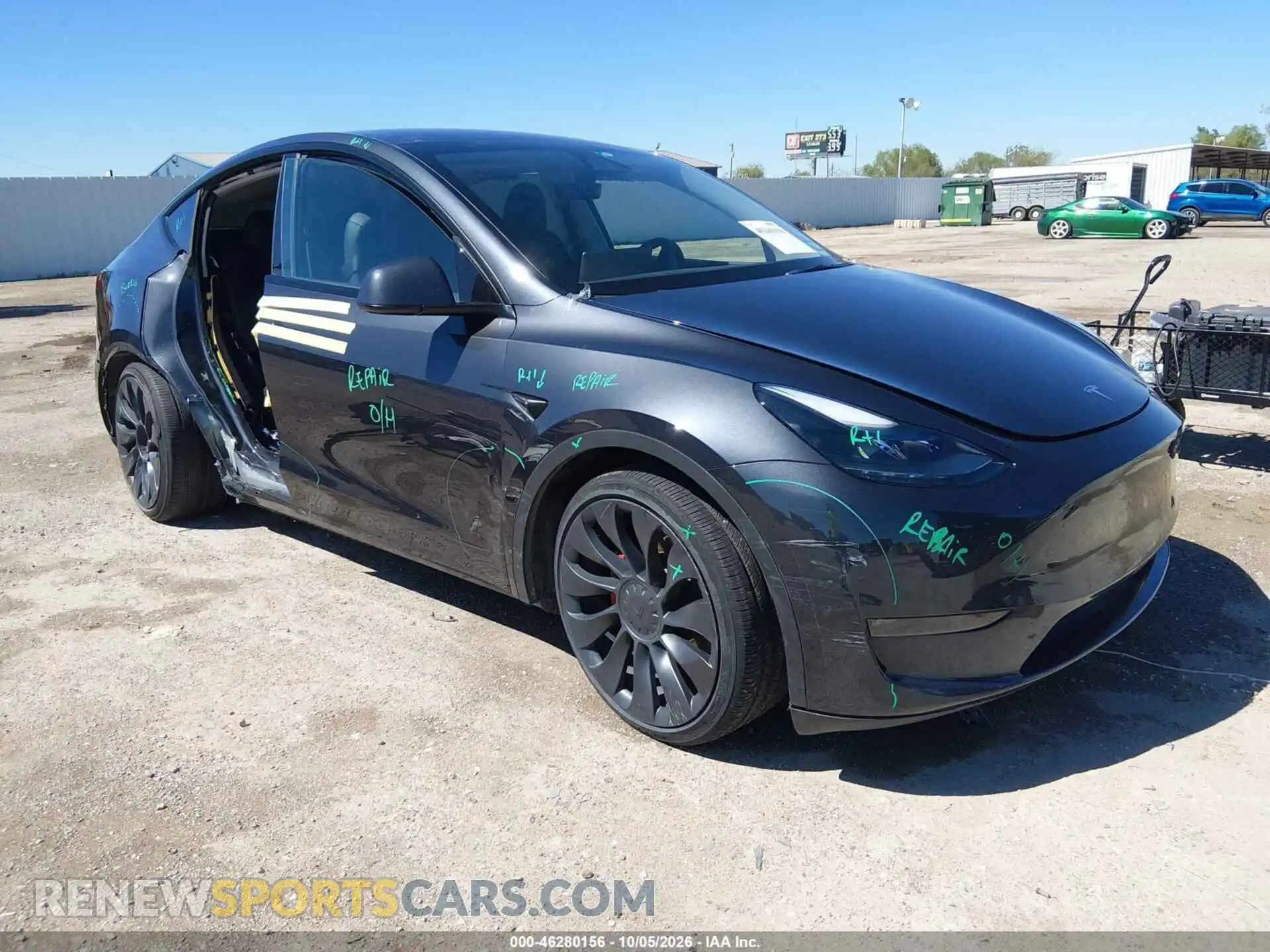 1 Photograph of a damaged car 7SAYGDEF1RA272817 TESLA MODEL Y 2024