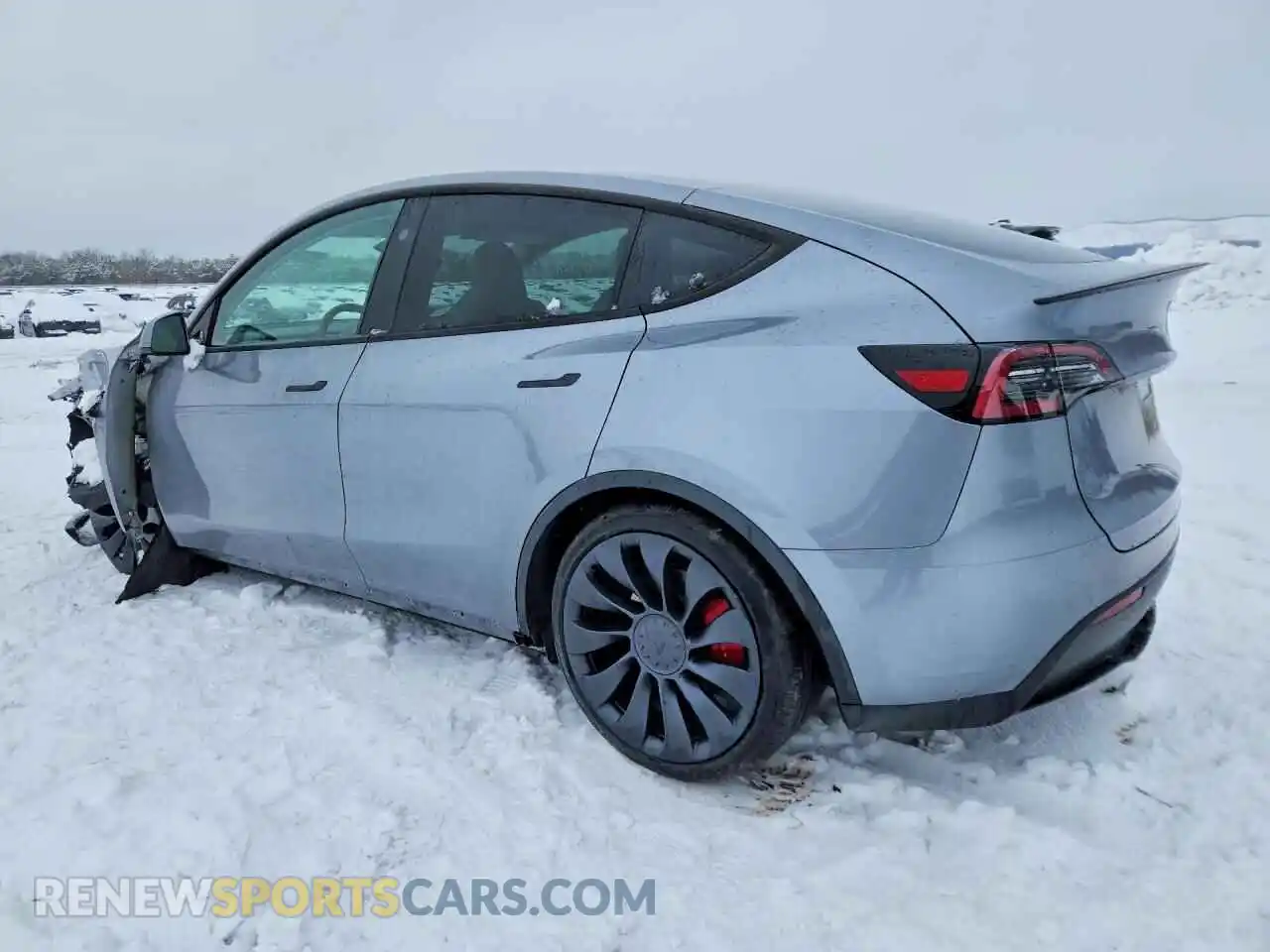 2 fotografías del automóvil dañado 7SAYGDEF1RA294557 TESLA MODEL Y 2024