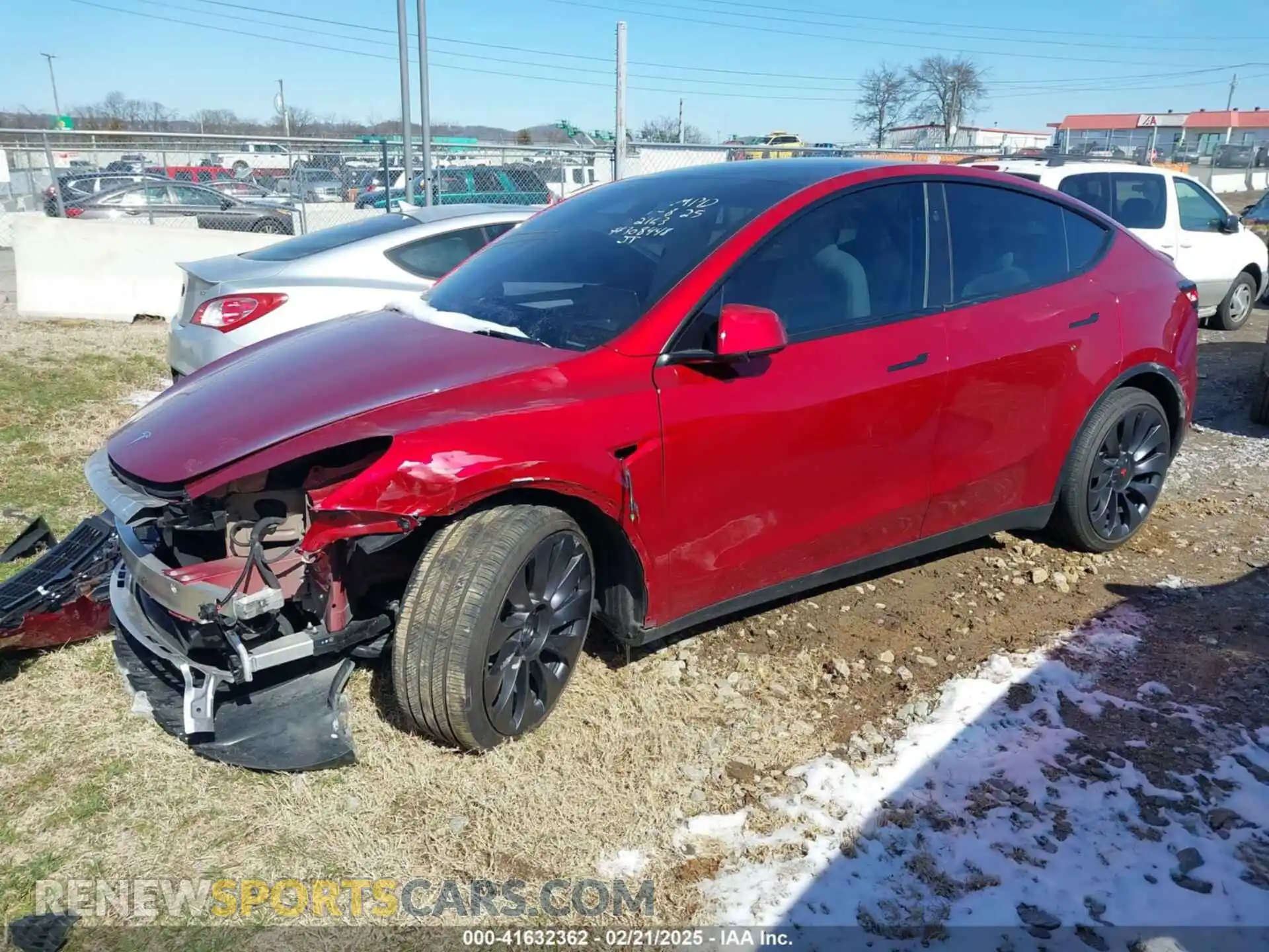 2 Photograph of a damaged car 7SAYGDEF1RA322163 TESLA MODEL Y 2024