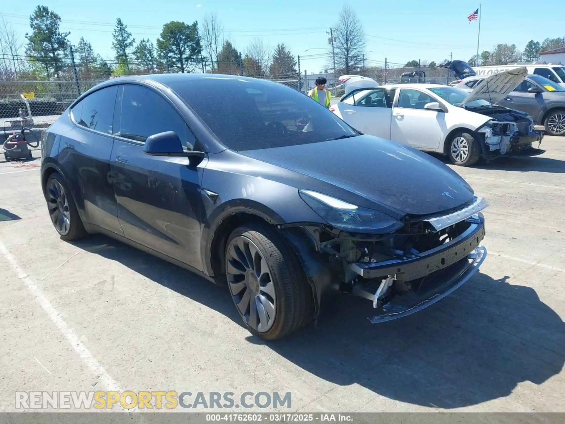 1 Фотография поврежденного автомобиля 7SAYGDEF1RA329825 TESLA MODEL Y 2024