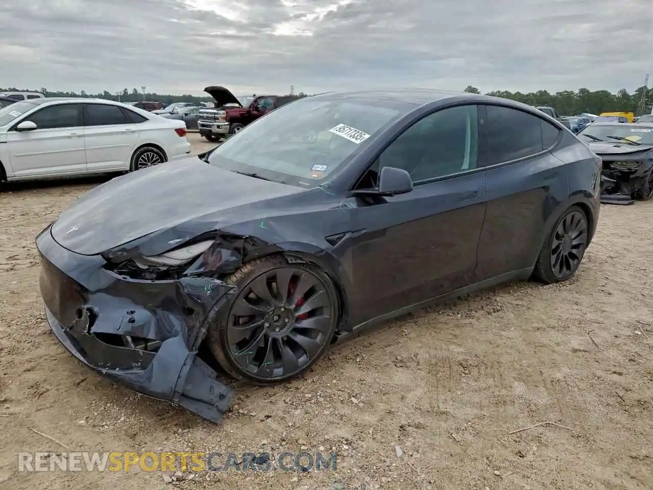 1 Photograph of a damaged car 7SAYGDEF1RF029818 TESLA MODEL Y 2024