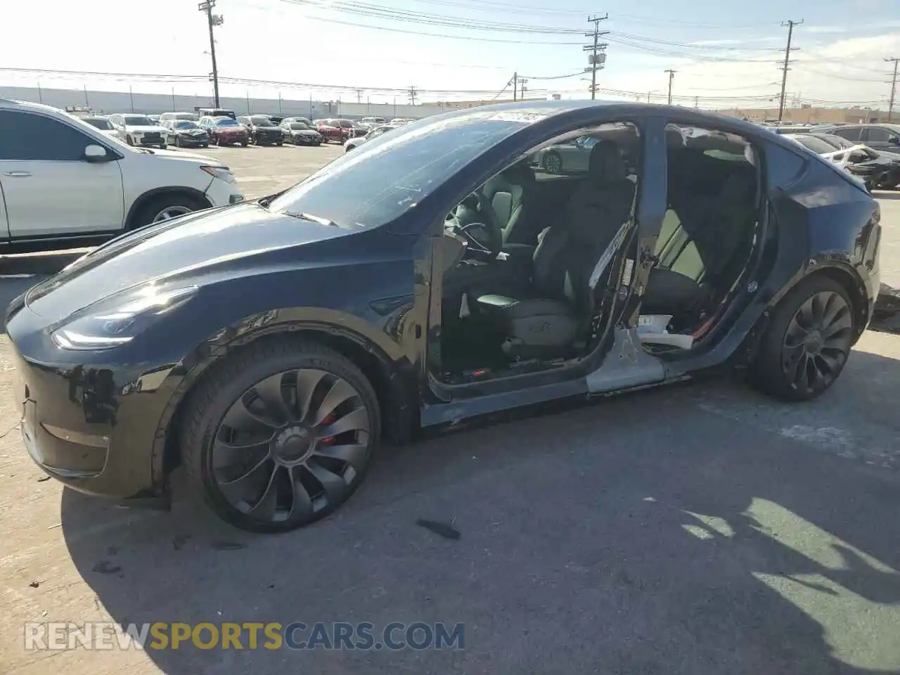 1 Photograph of a damaged car 7SAYGDEF1RF045727 TESLA MODEL Y 2024