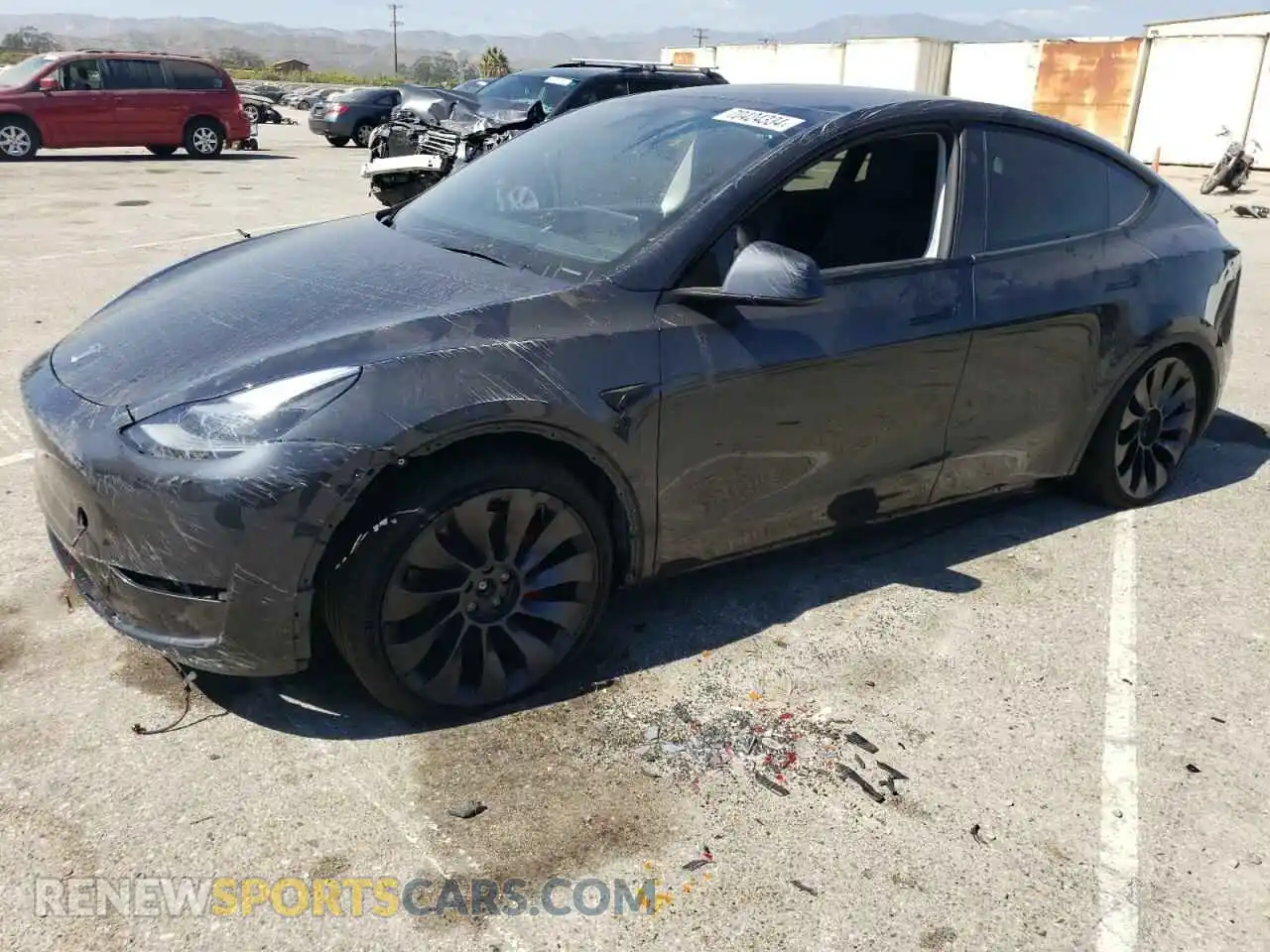1 Photograph of a damaged car 7SAYGDEF1RF047705 TESLA MODEL Y 2024