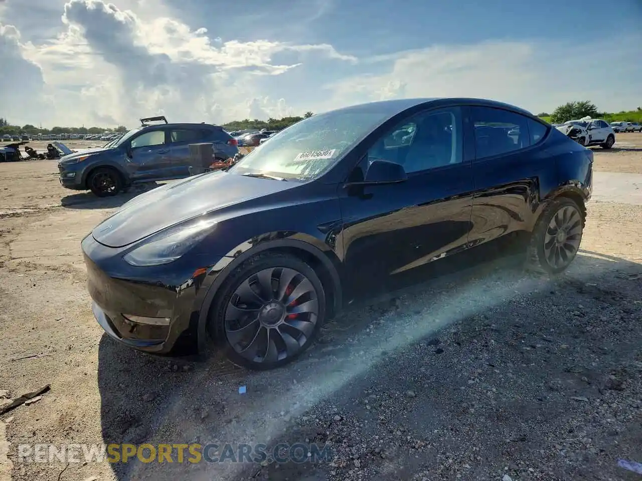 1 Фотография поврежденного автомобиля 7SAYGDEF1RF057425 TESLA MODEL Y 2024