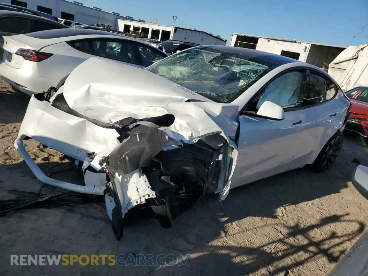 1 Photograph of a damaged car 7SAYGDEF2RA323645 TESLA MODEL Y 2024
