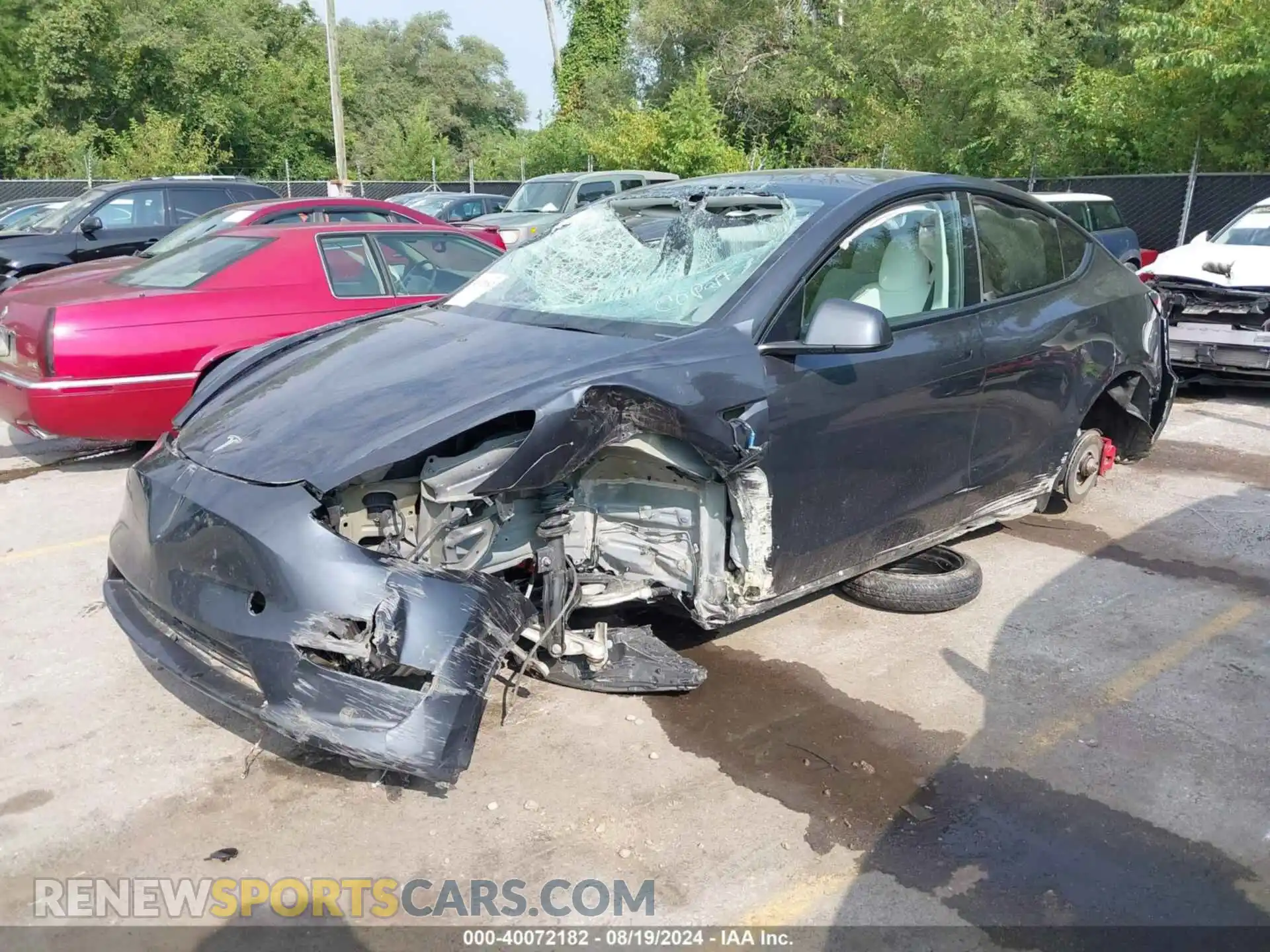 2 Фотография поврежденного автомобиля 7SAYGDEF3RF022885 TESLA MODEL Y 2024