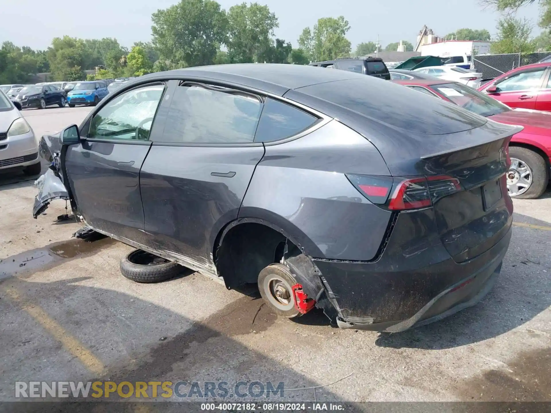 3 Фотография поврежденного автомобиля 7SAYGDEF3RF022885 TESLA MODEL Y 2024