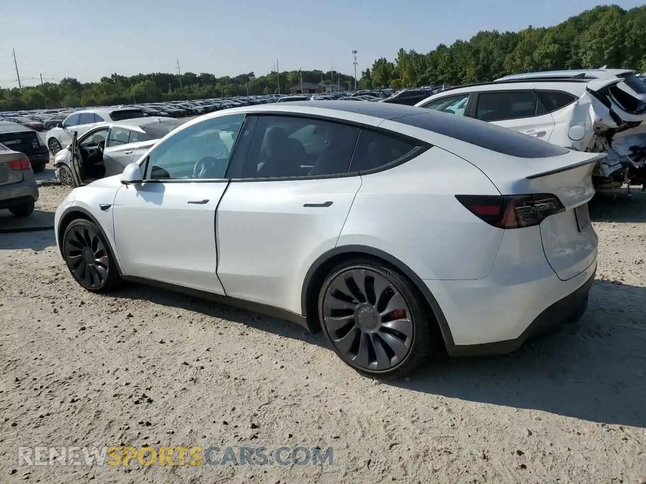 2 Photograph of a damaged car 7SAYGDEF4RA266087 TESLA MODEL Y 2024
