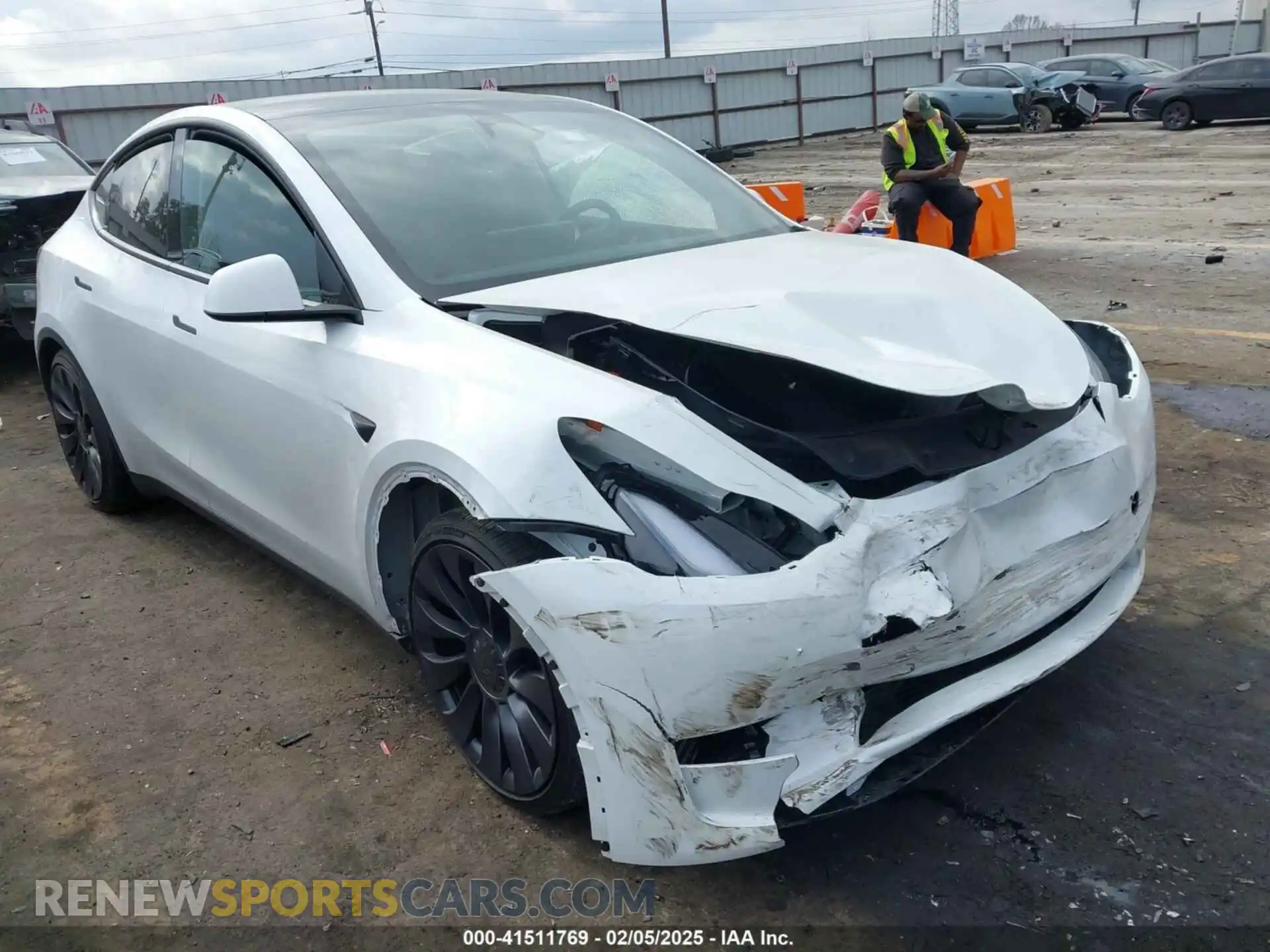 1 Photograph of a damaged car 7SAYGDEF4RA278532 TESLA MODEL Y 2024