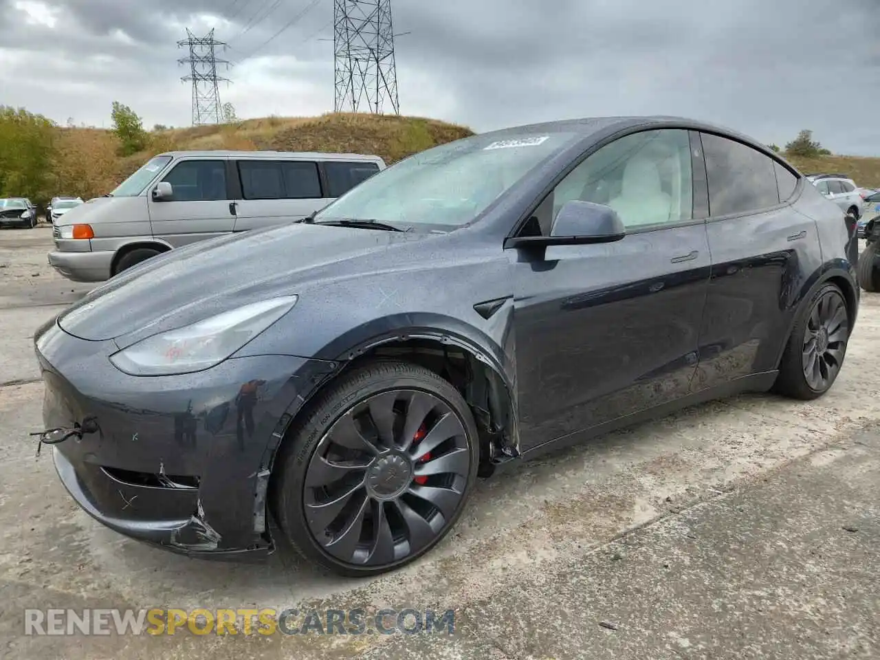 1 Photograph of a damaged car 7SAYGDEF4RA296822 TESLA MODEL Y 2024