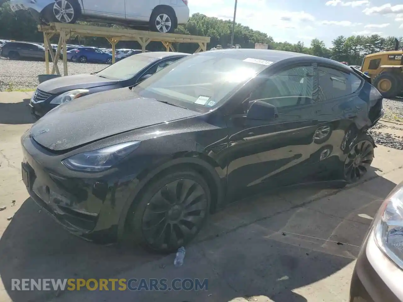 1 Photograph of a damaged car 7SAYGDEF5RF022452 TESLA MODEL Y 2024