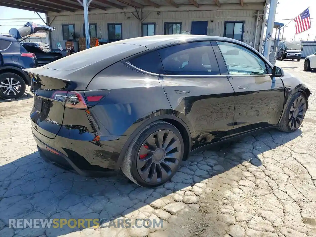 3 fotografías del automóvil dañado 7SAYGDEF5RF035301 TESLA MODEL Y 2024