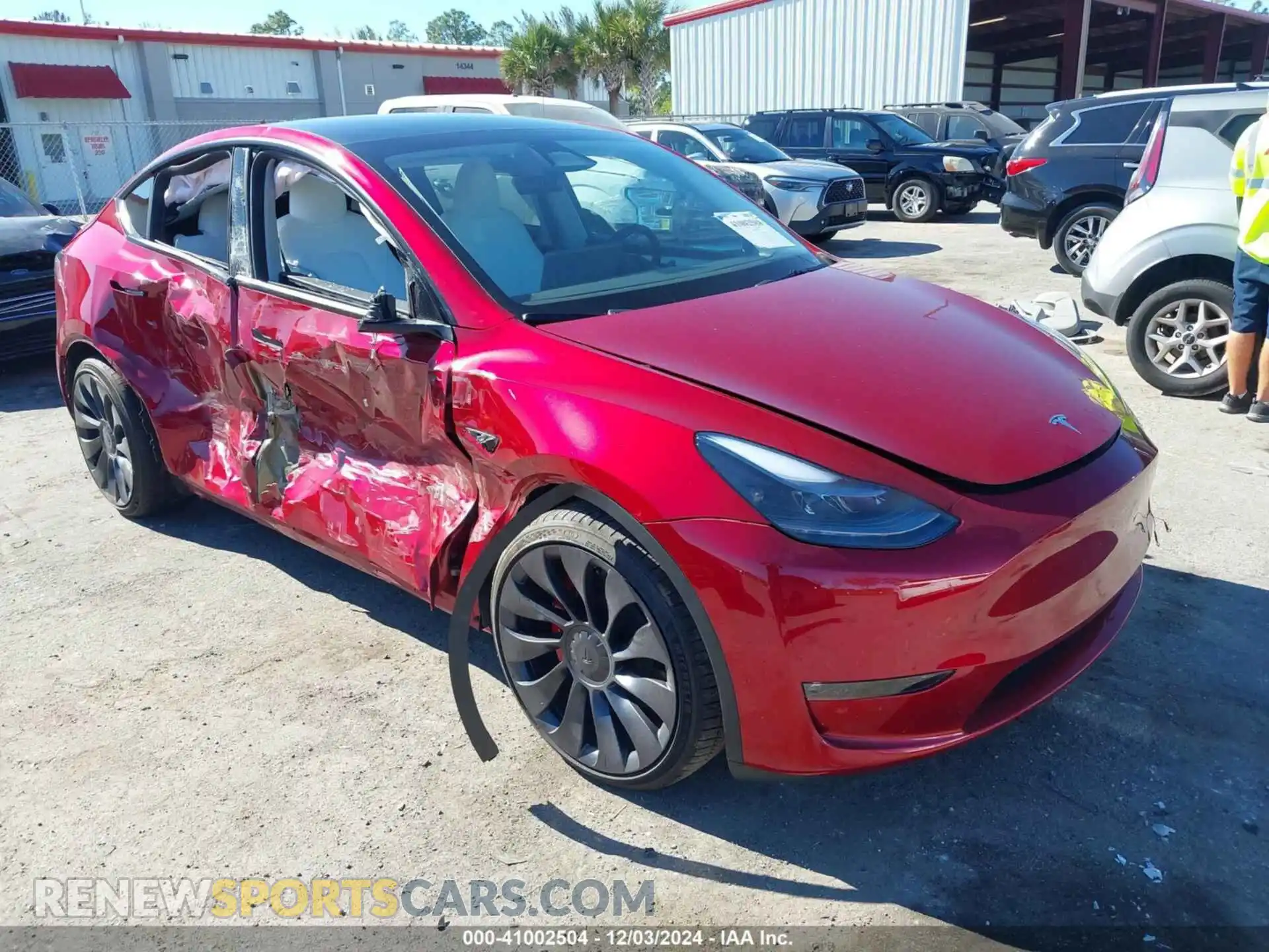 1 Photograph of a damaged car 7SAYGDEF5RF044807 TESLA MODEL Y 2024