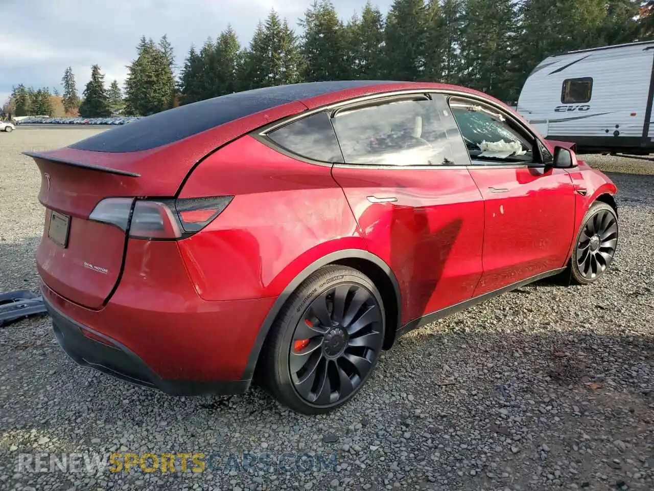 3 Photograph of a damaged car 7SAYGDEF6RF104853 TESLA MODEL Y 2024