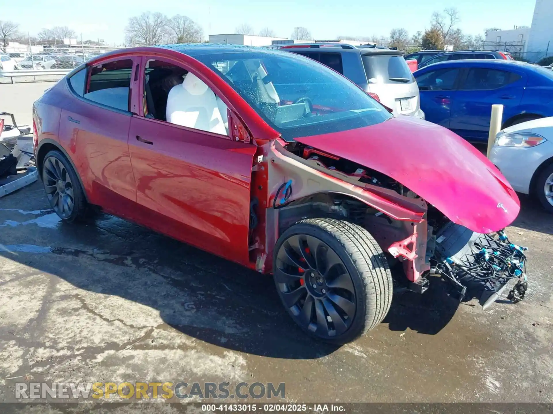 1 Photograph of a damaged car 7SAYGDEF7RF029774 TESLA MODEL Y 2024