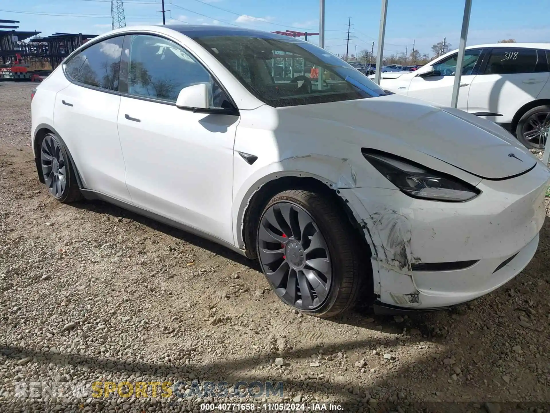 1 Photograph of a damaged car 7SAYGDEF7RF036501 TESLA MODEL Y 2024