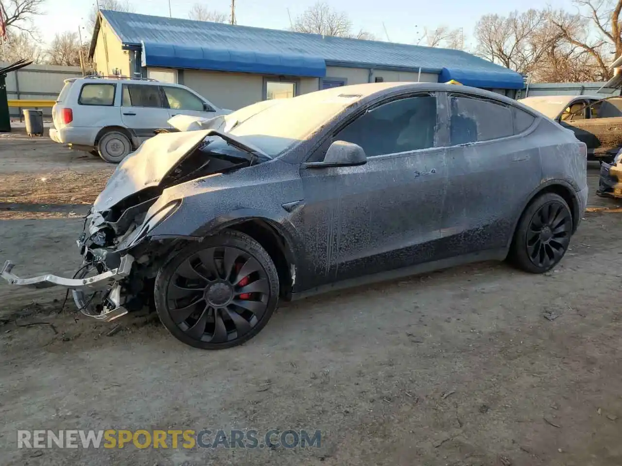 1 Photograph of a damaged car 7SAYGDEF8RF034384 TESLA MODEL Y 2024