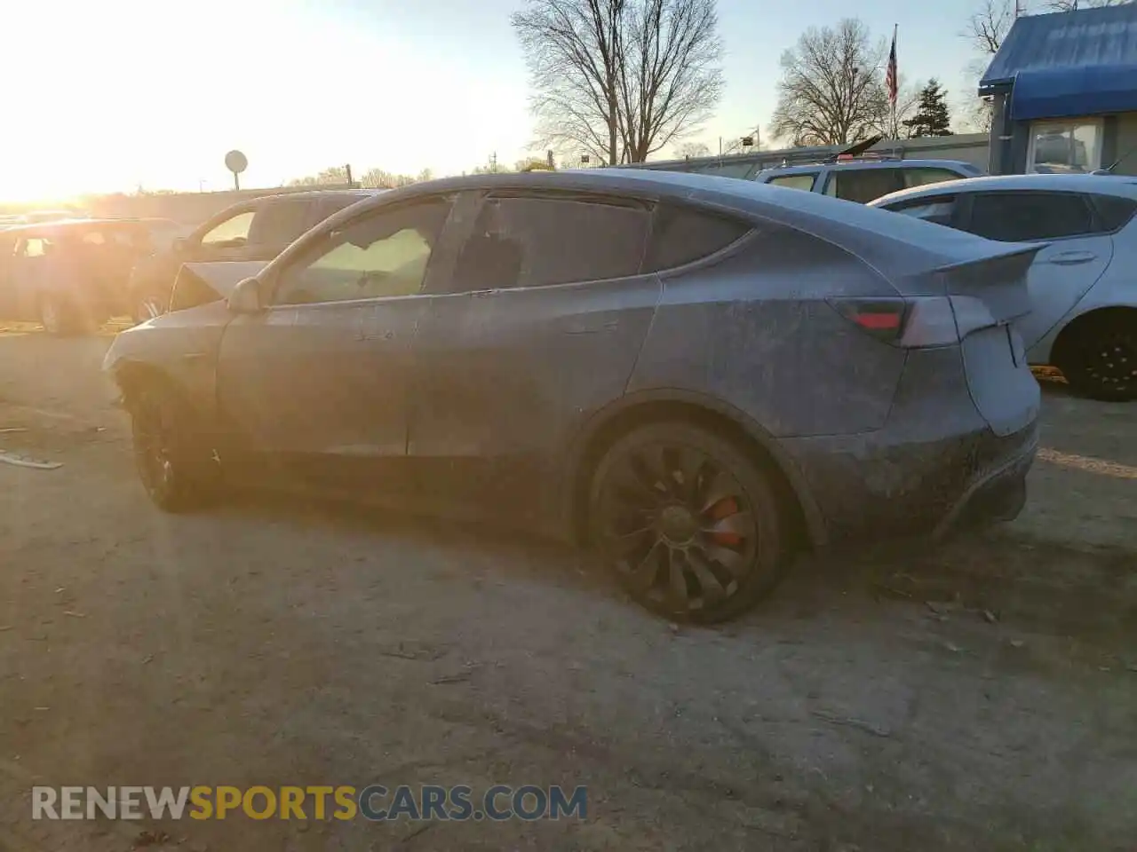 2 Photograph of a damaged car 7SAYGDEF8RF034384 TESLA MODEL Y 2024