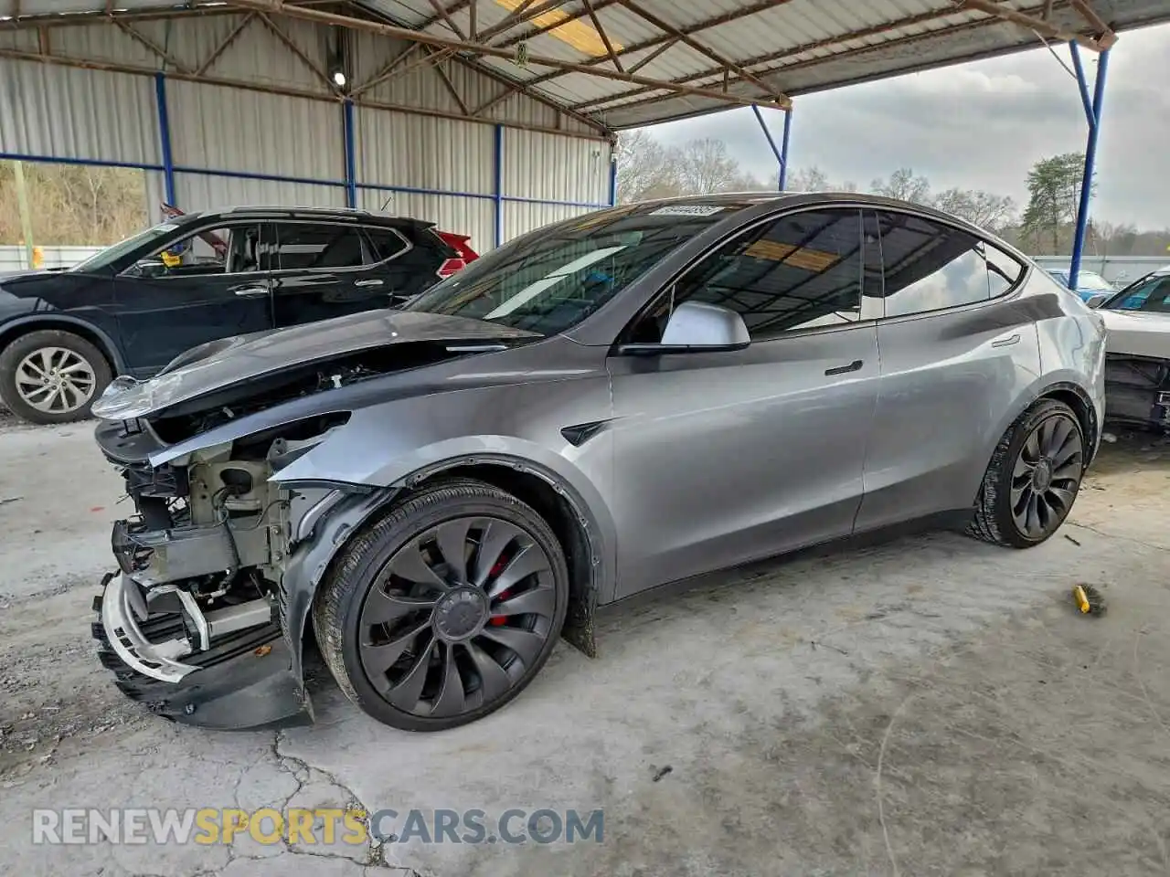 1 Photograph of a damaged car 7SAYGDEF9RA327613 TESLA MODEL Y 2024