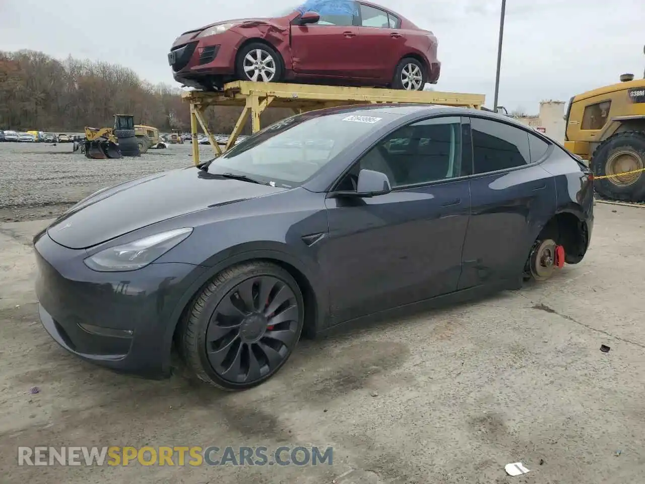 1 Photograph of a damaged car 7SAYGDEFXRA261508 TESLA MODEL Y 2024