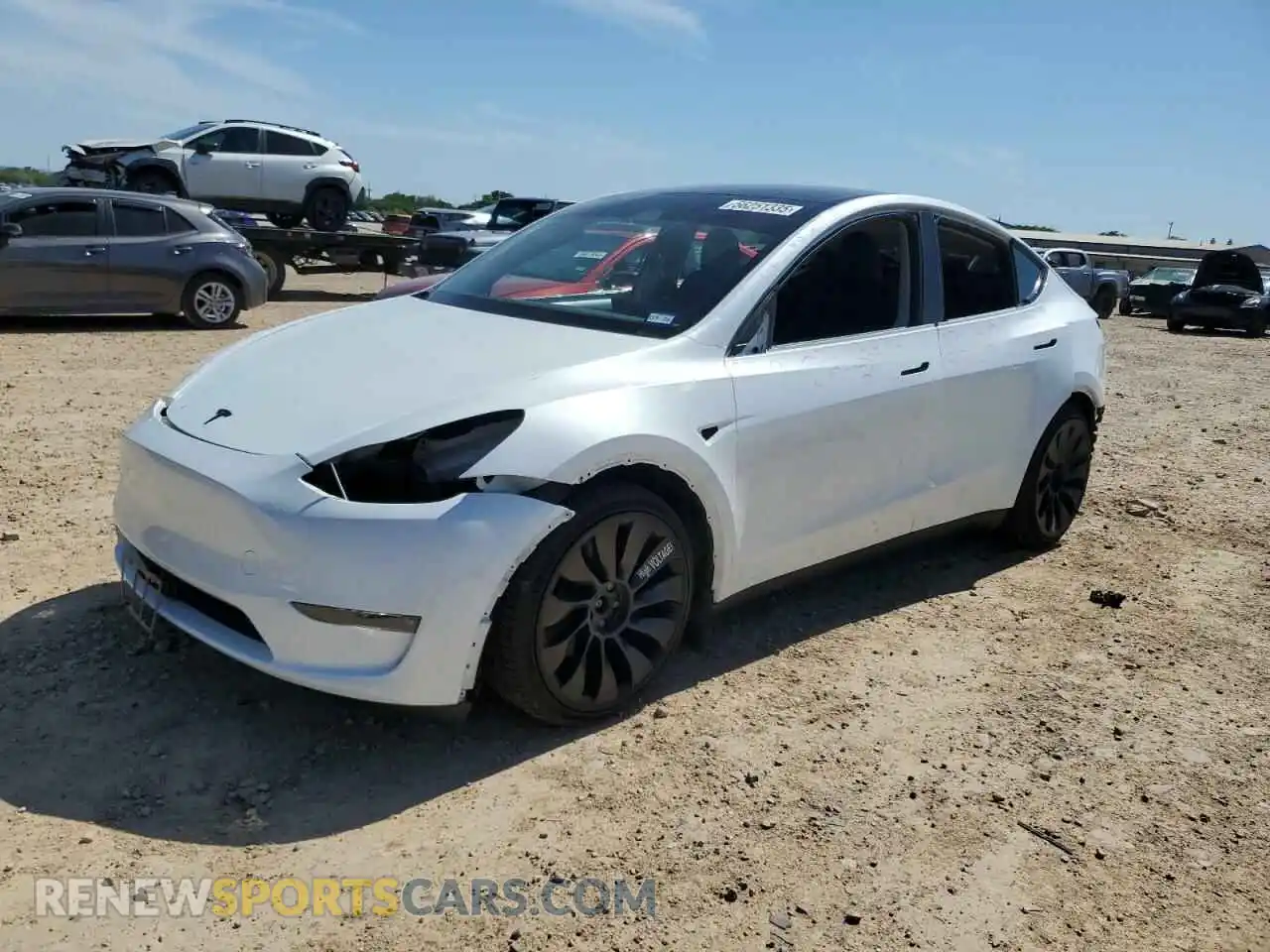 1 Photograph of a damaged car 7SAYGDEFXRA265266 TESLA MODEL Y 2024