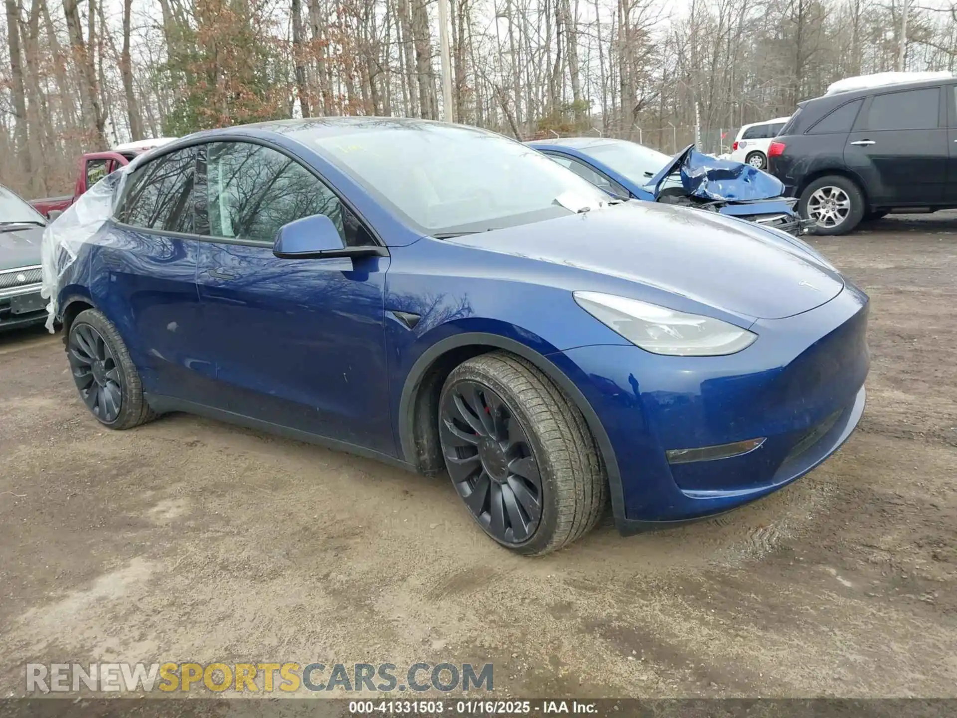 1 Photograph of a damaged car 7SAYGDEFXRA268040 TESLA MODEL Y 2024