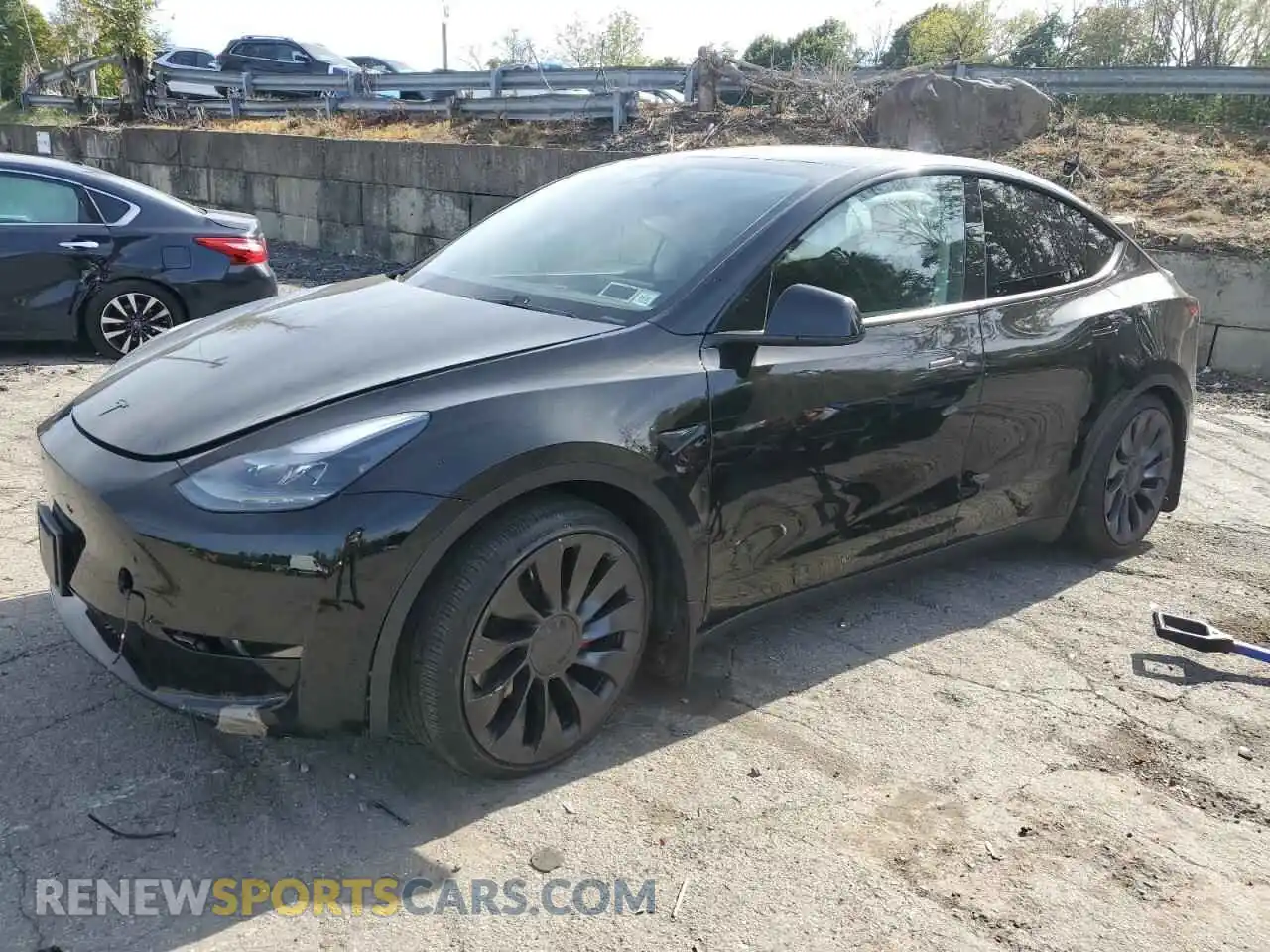 1 Photograph of a damaged car 7SAYGDEFXRA303451 TESLA MODEL Y 2024