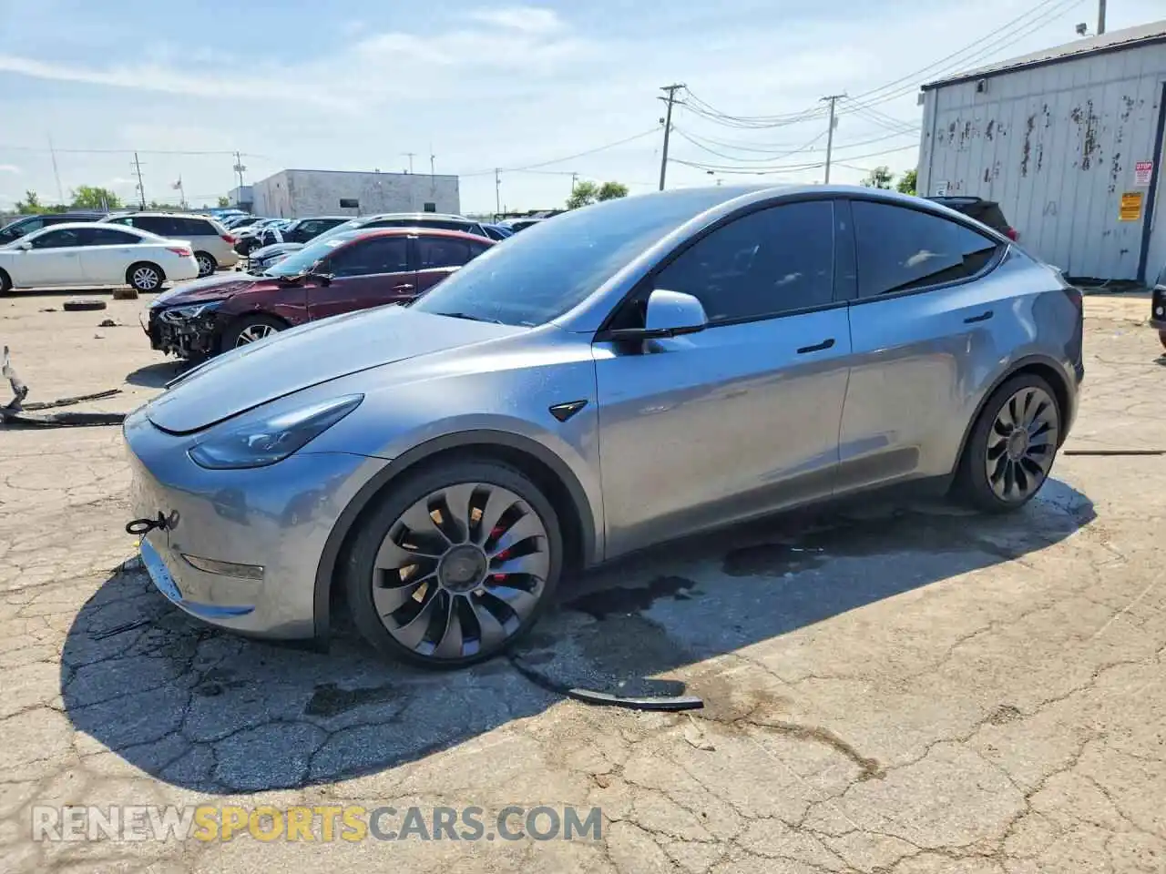 1 Photograph of a damaged car 7SAYGDEFXRA330214 TESLA MODEL Y 2024