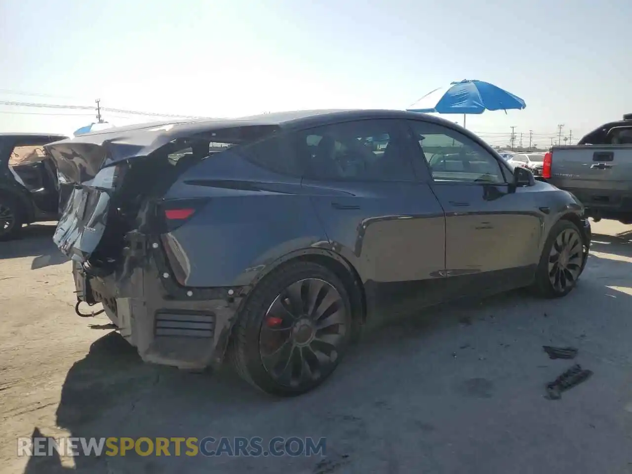 3 Фотография поврежденного автомобиля 7SAYGDEFXRF024486 TESLA MODEL Y 2024