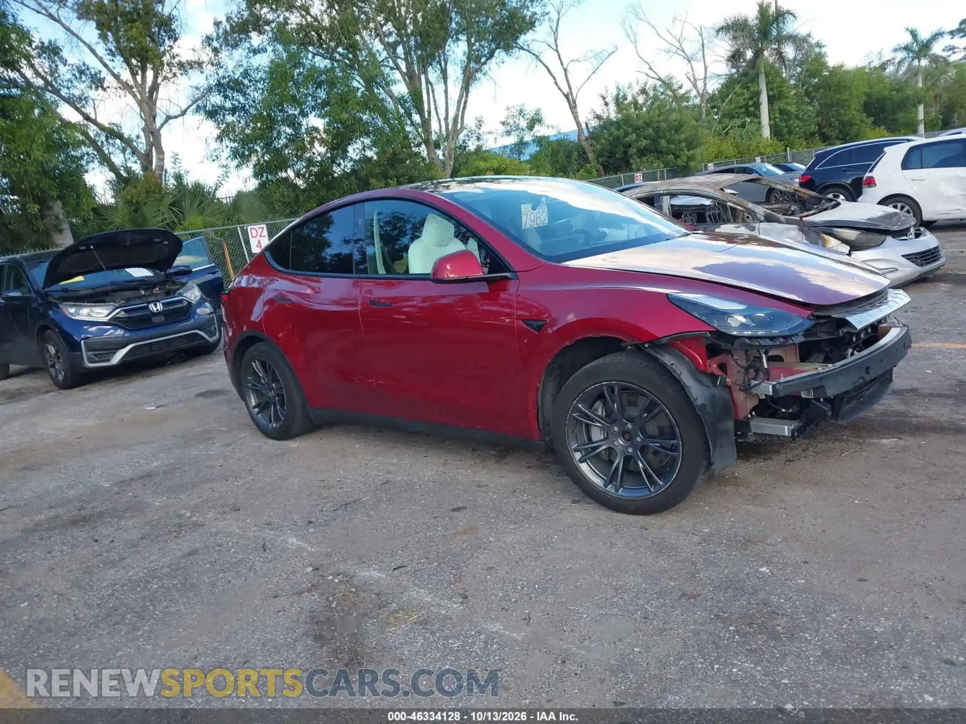 1 fotografías del automóvil dañado 7SAYGAEE0SF233862 TESLA MODEL Y 2025