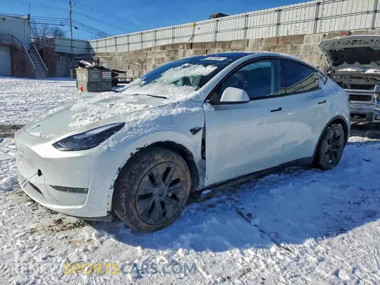 1 Photograph of a damaged car 7SAYGAEE0SF244828 TESLA MODEL Y 2025