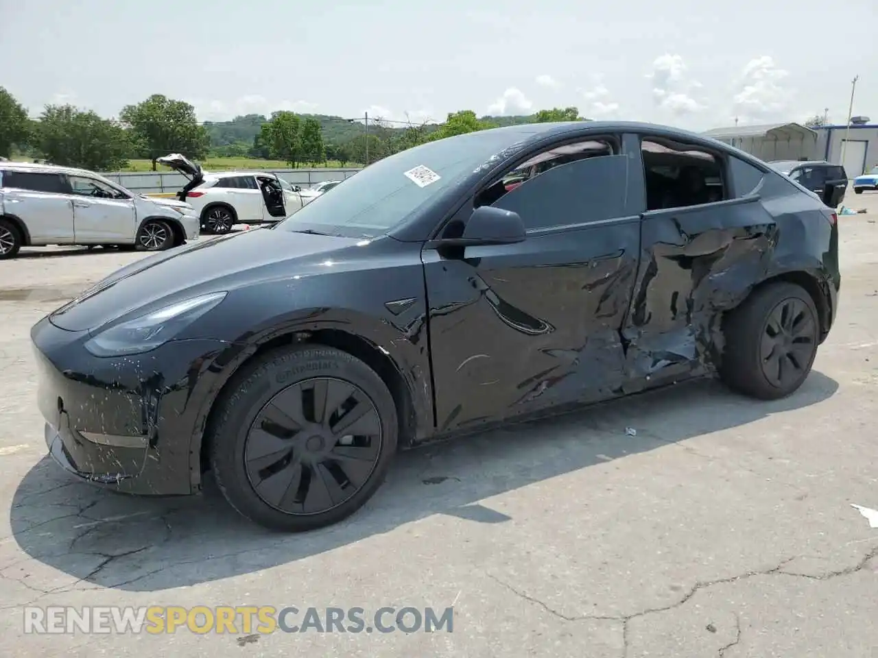 1 Photograph of a damaged car 7SAYGAEE0SF287016 TESLA MODEL Y 2025