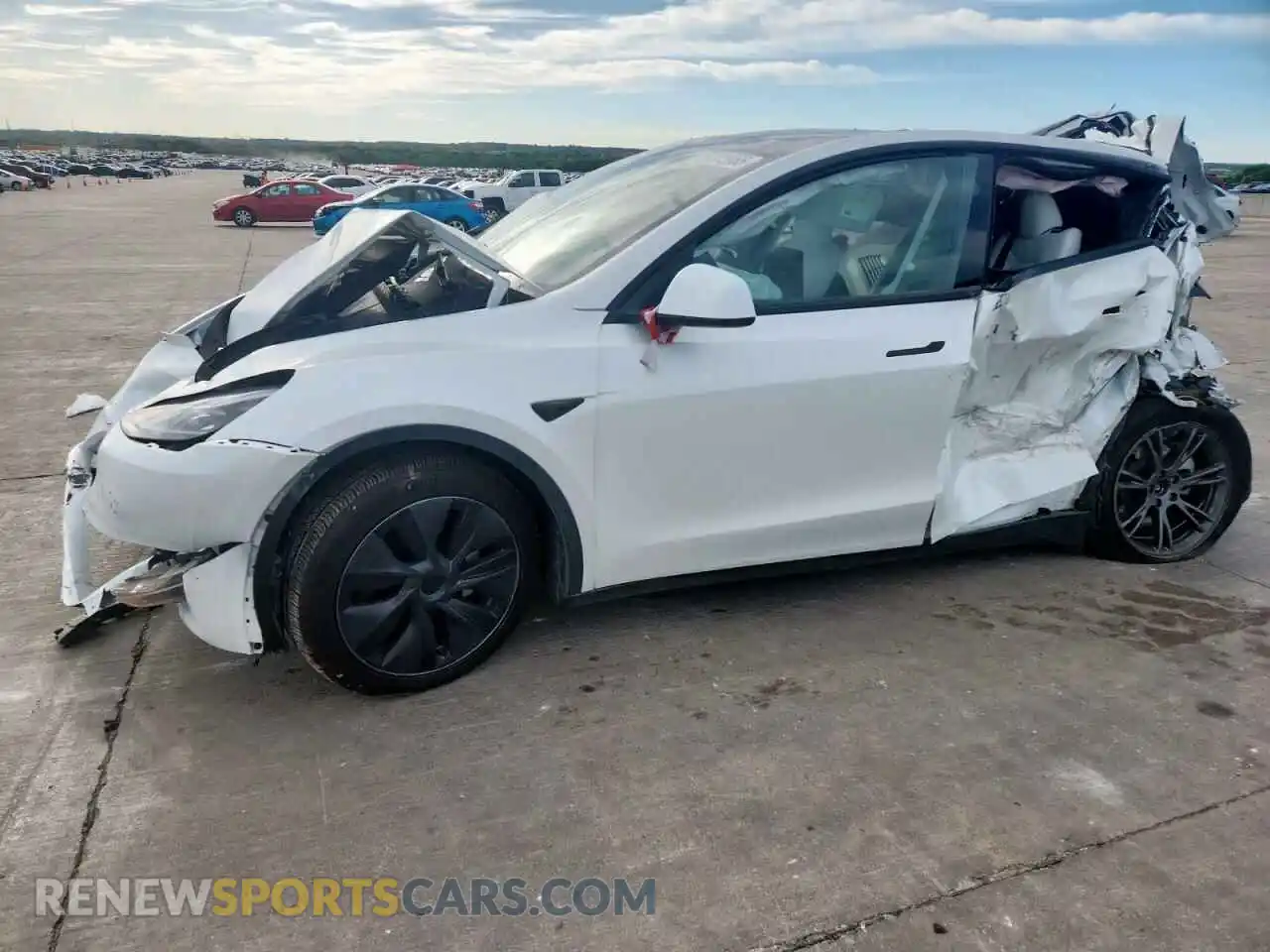 1 Photograph of a damaged car 7SAYGAEE2SF223270 TESLA MODEL Y 2025