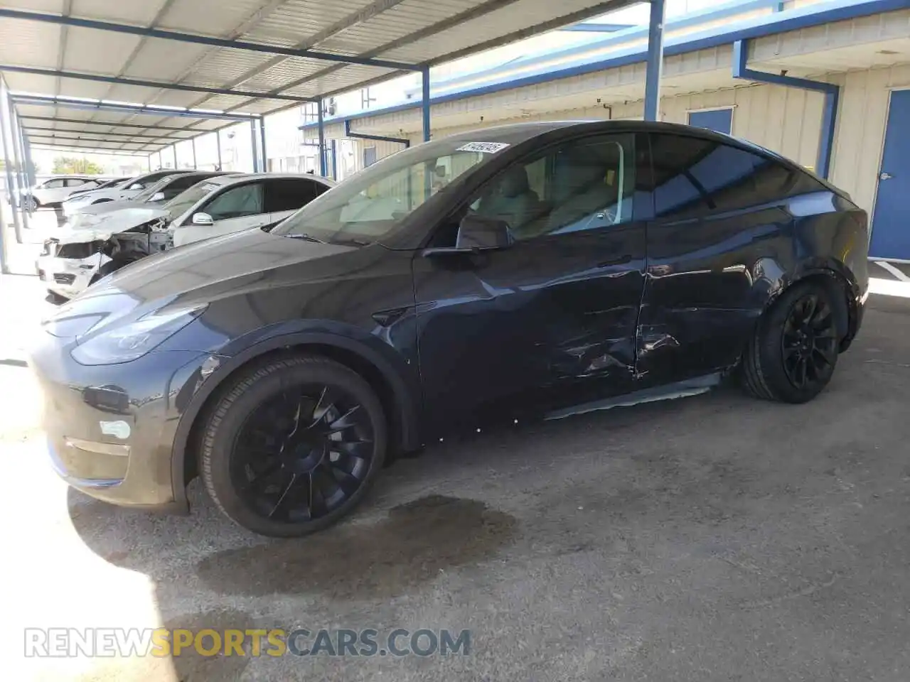 1 Photograph of a damaged car 7SAYGAEE3SF245892 TESLA MODEL Y 2025