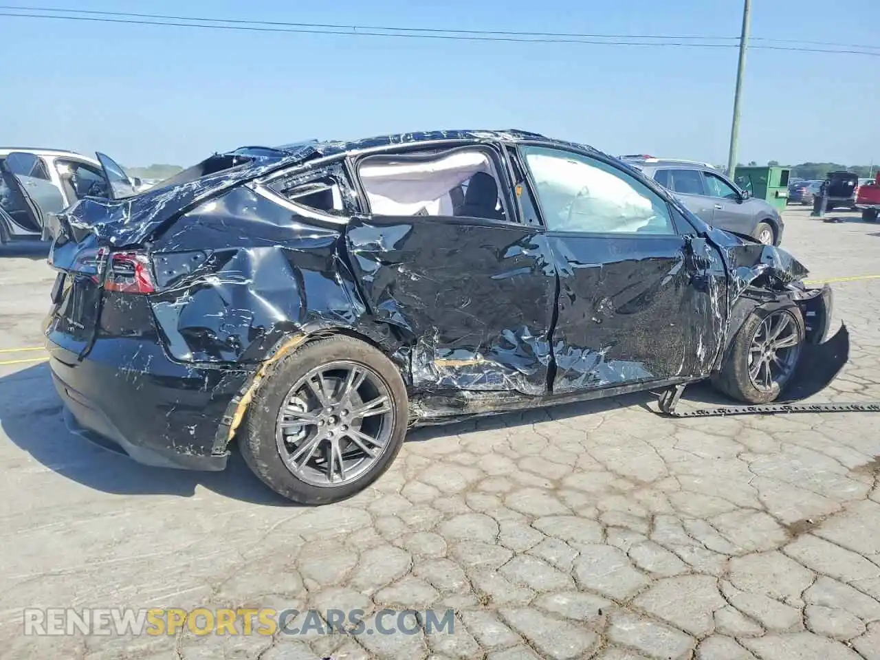 3 Фотография поврежденного автомобиля 7SAYGAEE5SF255243 TESLA MODEL Y 2025