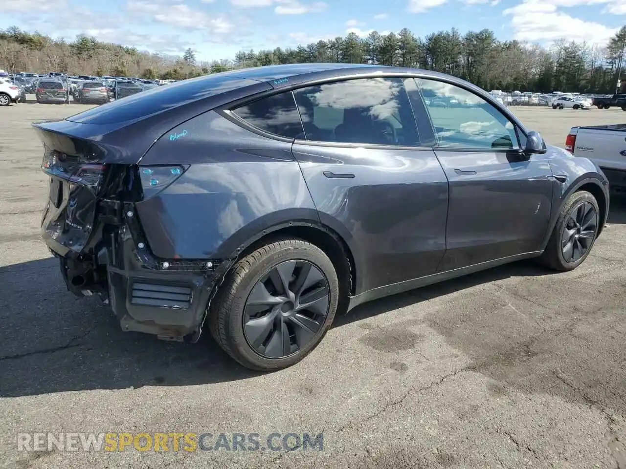3 Photograph of a damaged car 7SAYGAEE5SF263374 TESLA MODEL Y 2025