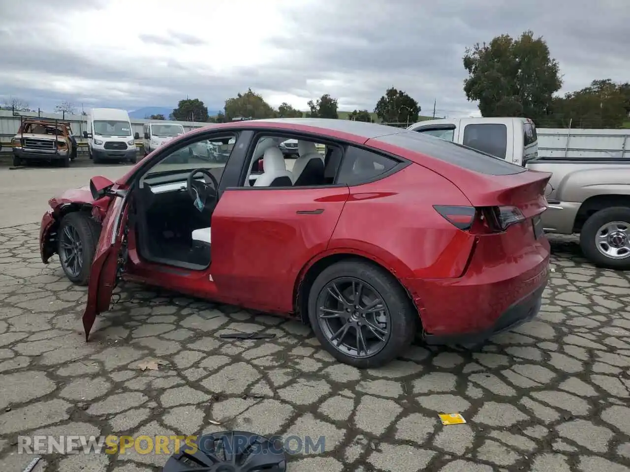 2 Photograph of a damaged car 7SAYGAEE6SF264050 TESLA MODEL Y 2025