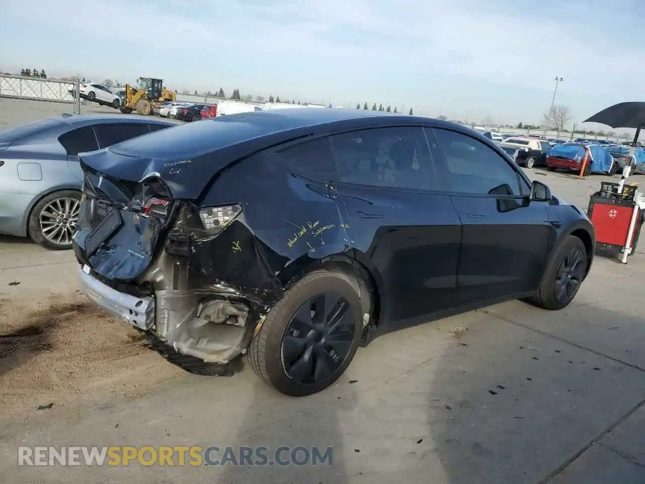 3 Photograph of a damaged car 7SAYGAEE7SF215150 TESLA MODEL Y 2025