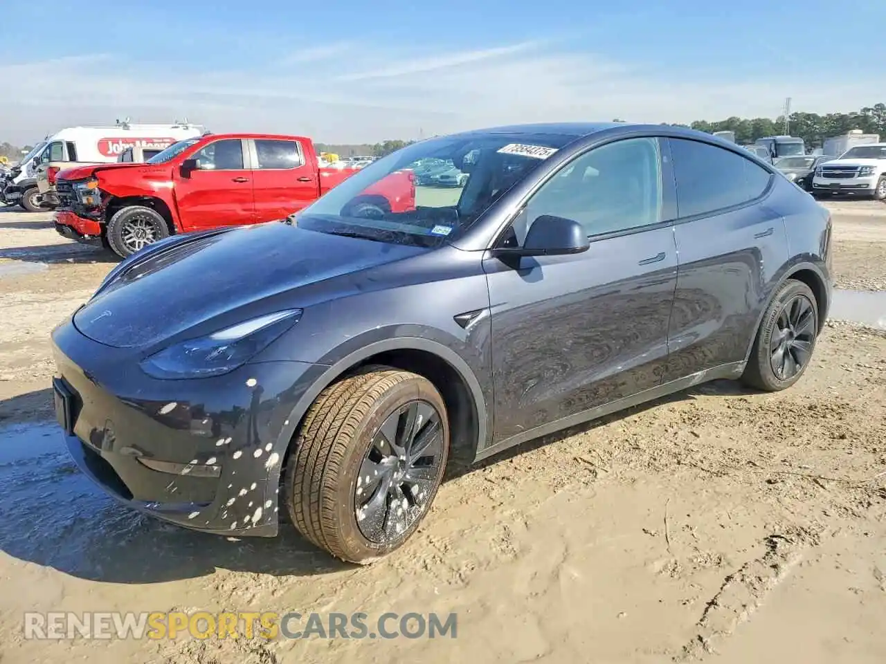 1 Photograph of a damaged car 7SAYGAEE8SF266074 TESLA MODEL Y 2025