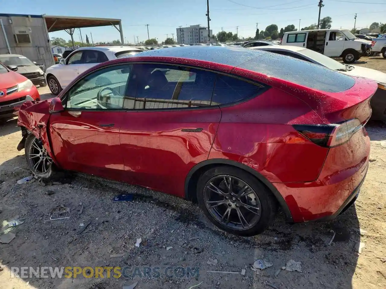 2 Photograph of a damaged car 7SAYGAEE9SF263023 TESLA MODEL Y 2025