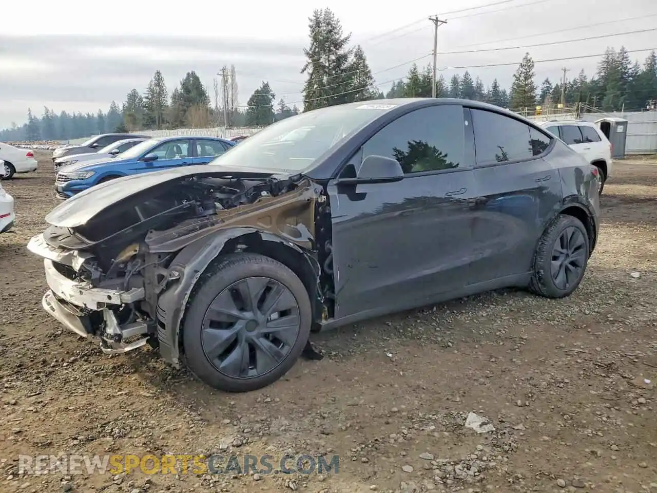 1 Photograph of a damaged car 7SAYGAEEXSF303478 TESLA MODEL Y 2025