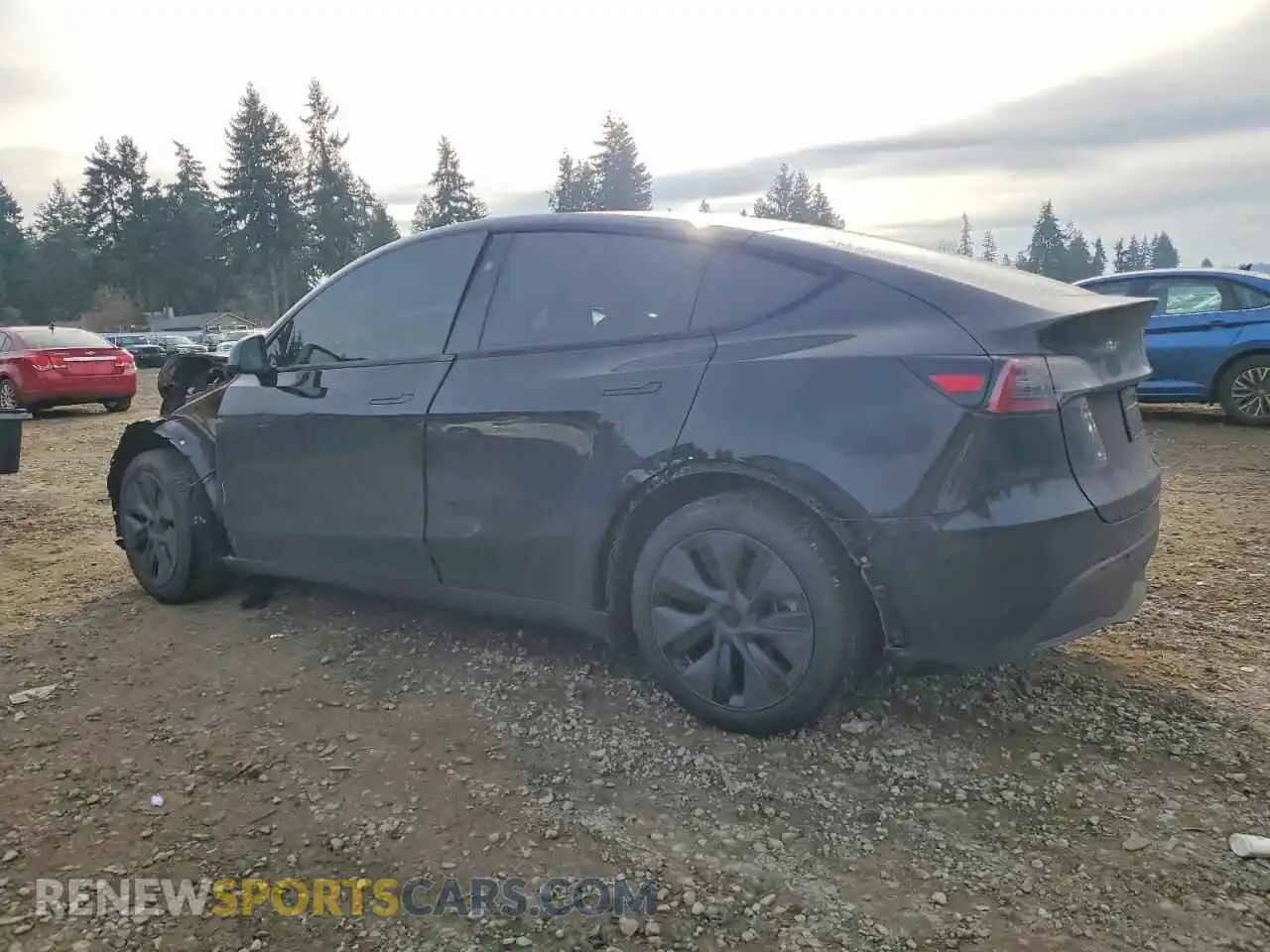 2 Photograph of a damaged car 7SAYGAEEXSF303478 TESLA MODEL Y 2025