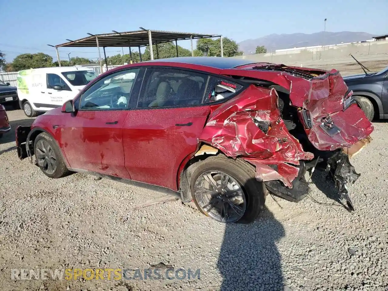 2 Photograph of a damaged car 7SAYGAEEXSF309653 TESLA MODEL Y 2025