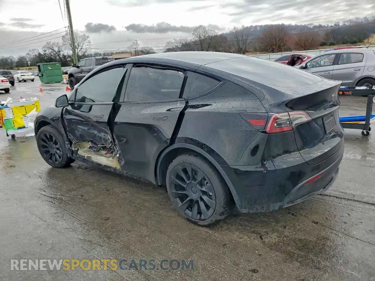 2 Photograph of a damaged car 7SAYGDED0SA354140 TESLA MODEL Y 2025