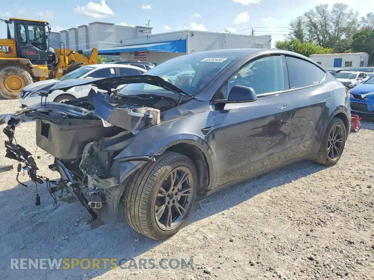 1 Photograph of a damaged car 7SAYGDED0SA371522 TESLA MODEL Y 2025