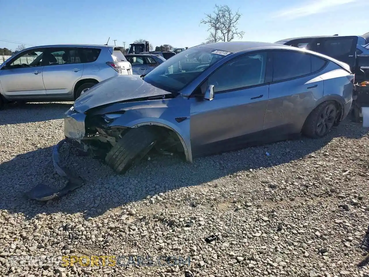 1 Photograph of a damaged car 7SAYGDED0SF227861 TESLA MODEL Y 2025