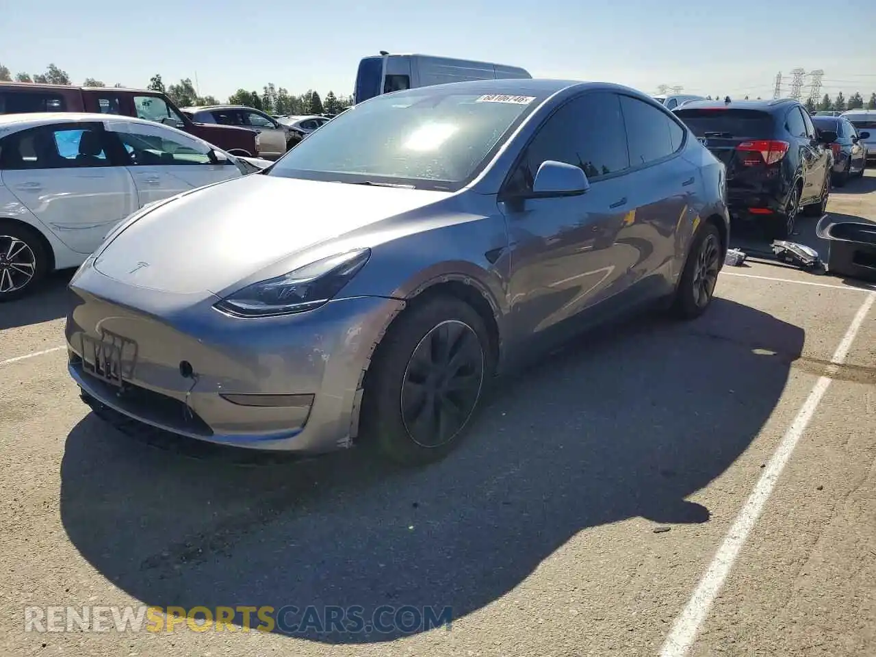 1 Фотография поврежденного автомобиля 7SAYGDED0SF231067 TESLA MODEL Y 2025