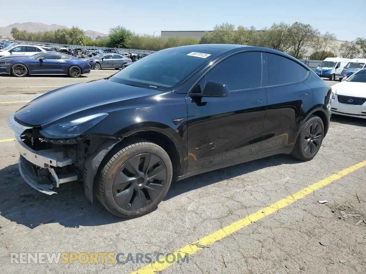 1 Photograph of a damaged car 7SAYGDED0SF244305 TESLA MODEL Y 2025