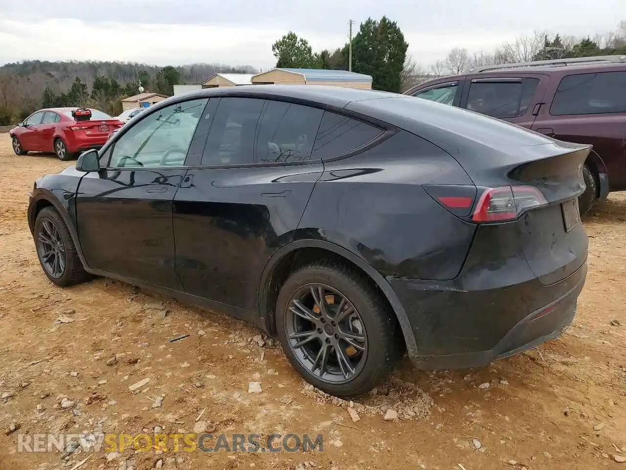 2 Photograph of a damaged car 7SAYGDED1SA341218 TESLA MODEL Y 2025